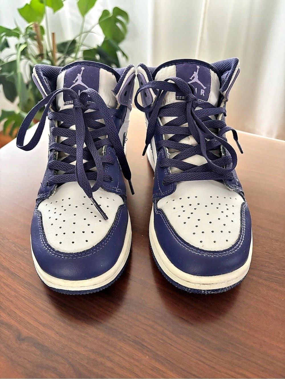 Nike Air Jordan 1 Mid in Sky J Purple - Sz US 4.5 Youth